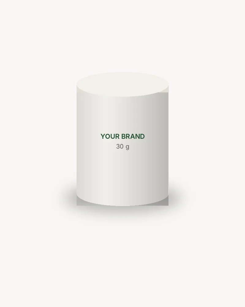 30 to 40 g tin, printed on the tin, illustration