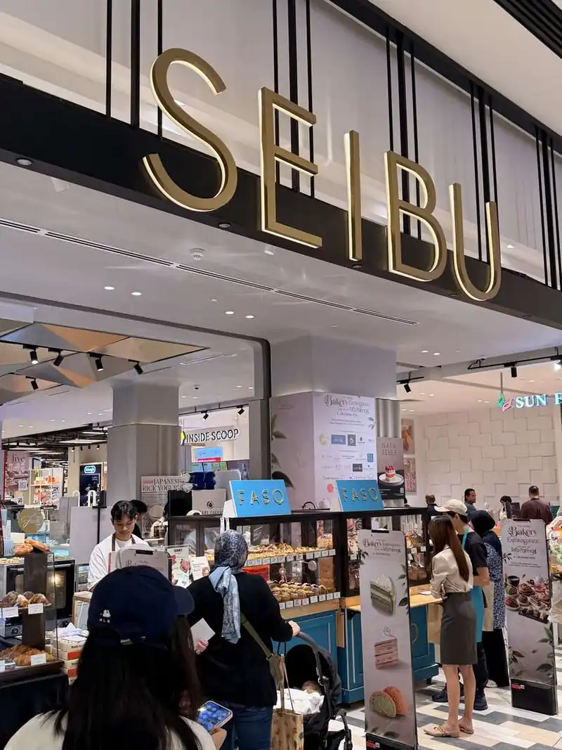 The SEIBU sign above the fair floor at The Exchange TRX, Kuala Lumpur